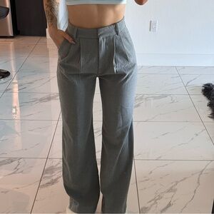 Abercrombie & Fitch Gray Women's Trousers